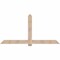 Ekena Millwork Eugene Smooth Timber Gable Bracket, Douglas Fir, 84"W x 42"H x 1 1/2"D x 5 1/2"F, 12/12 Pitch GBW084X42X0206EUG00SDF - alternate 1
